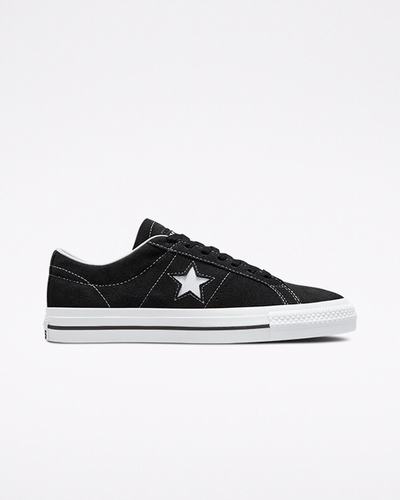 Converse CONS One Star Pro Suede Čevlji Skate Ženske Črne Bele | Slovenija-32058