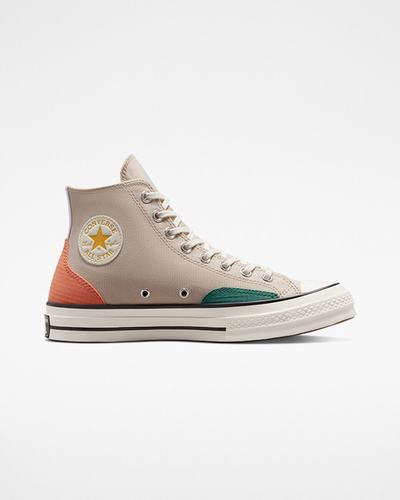 Converse Chuck 70 Color Block Superge Moški Bež Zelene Oranžne | Slovenija-47183