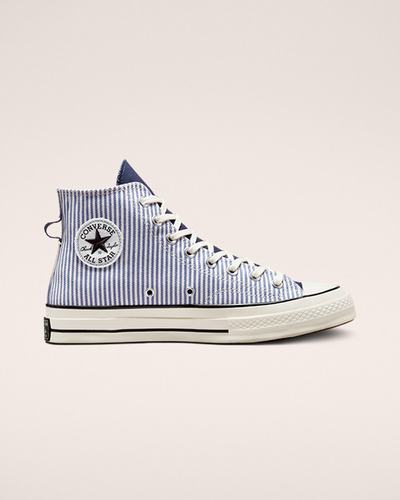 Converse Chuck 70 Crafted Stripe Superge Moški Svetlo Modre Indigo Črne | Slovenija-98716