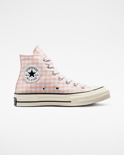 Converse Chuck 70 Gingham Superge Ženske Koralne Bele | Slovenija-19287