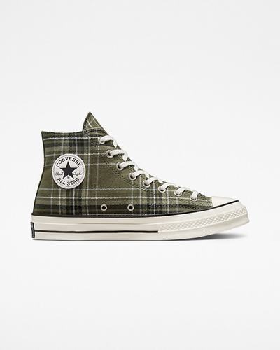 Converse Chuck 70 Tartan Superge Ženske Olivno Zelene Črne | Slovenija-38027