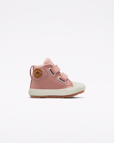 Converse Chuck Taylor All Star Berkshire Boot Easy-On Leather Superge Dekleta Roza | Slovenija-80374