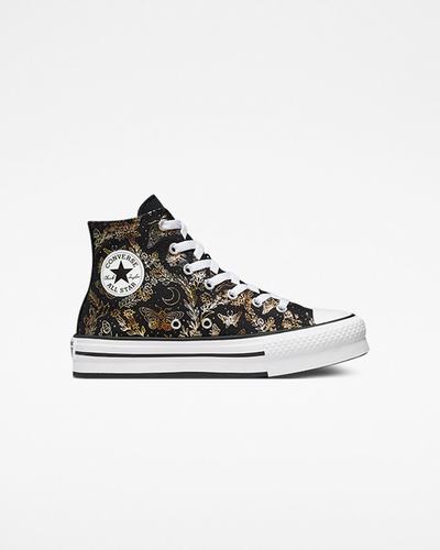 Converse Chuck Taylor All Star EVA Lift Superge Dekleta Črne Zlate Bele | Slovenija-08451