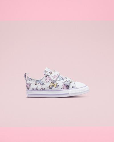 Converse Chuck Taylor All Star Easy-On Unicorns Superge Dekleta Bele Sive Vijolične | Slovenija-12834