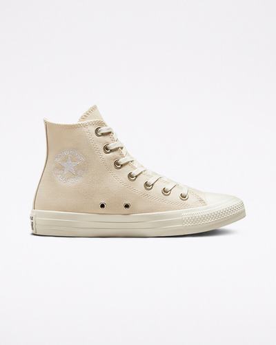 Converse Chuck Taylor All Star Embroidered Floral Superge Ženske Bež Bele | Slovenija-95046