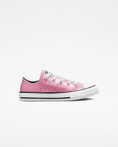 Converse Chuck Taylor All Star Glitter Superge Dekleta Roza Črne | Slovenija-73289