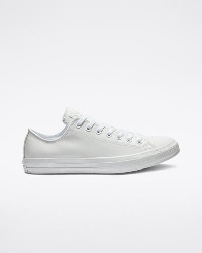 Converse Chuck Taylor All Star Leather Superge Moški Bele | Slovenija-06271