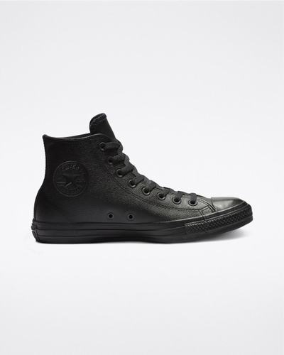 Converse Chuck Taylor All Star Leather Superge Moški Črne | Slovenija-74268