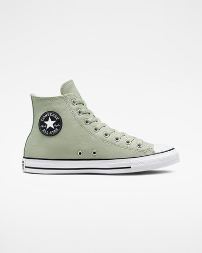 Converse Chuck Taylor All Star Leather Superge Moški Olivno Zelene | Slovenija-98134