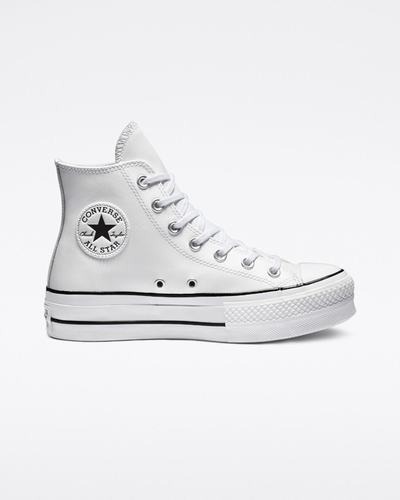 Converse Chuck Taylor All Star Lift Platform Superge Ženske Bele Črne Bele | Slovenija-65209