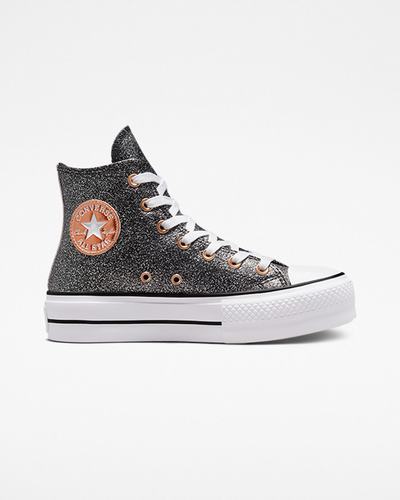 Converse Chuck Taylor All Star Lift Superge Ženske Črne Bakrene Bele | Slovenija-53076