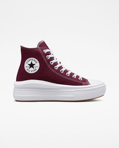 Converse Chuck Taylor All Star Move Superge Ženske Temno Rdeče Bele | Slovenija-68472