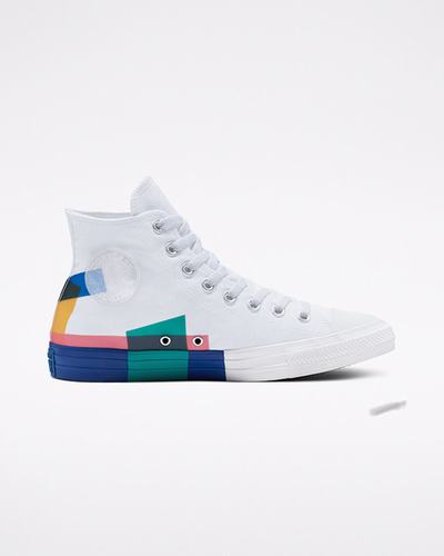 Converse Chuck Taylor All Star Space Racer Superge Moški Bele Modre Rdeče | Slovenija-01375