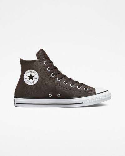 Converse Chuck Taylor All Star Tumbled Leather Superge Ženske Rjave Bele Črne | Slovenija-45028