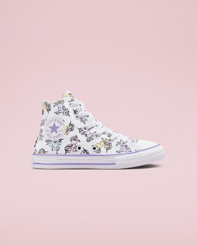 Converse Chuck Taylor All Star Unicorns Superge Dekleta Bele Sive Vijolične | Slovenija-03295