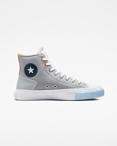 Converse Chuck Taylor Alt Star Reflective Shine Superge Ženske Sive Bele Oranžne | Slovenija-56819