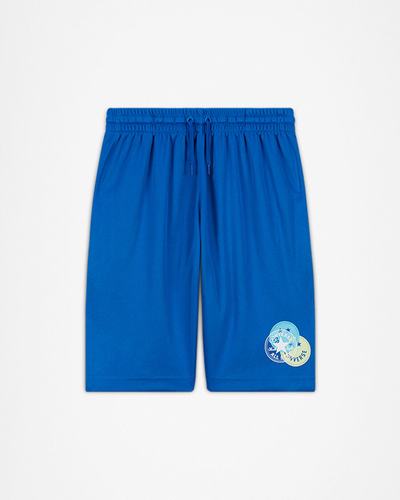 Converse Logo Smiley Mesh Shorts Kratke Hlače Fantje Kraljevsko Modra | Slovenija-98251