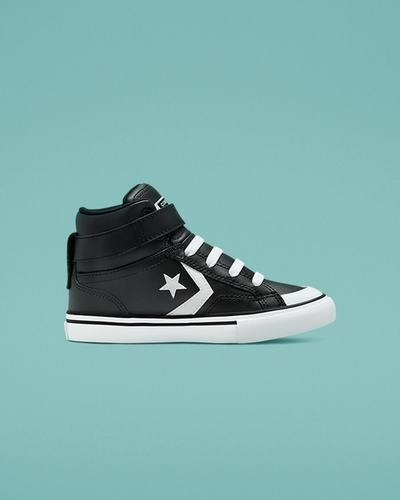 Converse Pro Blaze Strap Leather Superge Fantje Črne Bele | Slovenija-21069