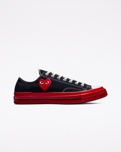 Converse x Comme des Garçons PLAY Chuck 70 Superge Moški Črne Rdeče | Slovenija-26891