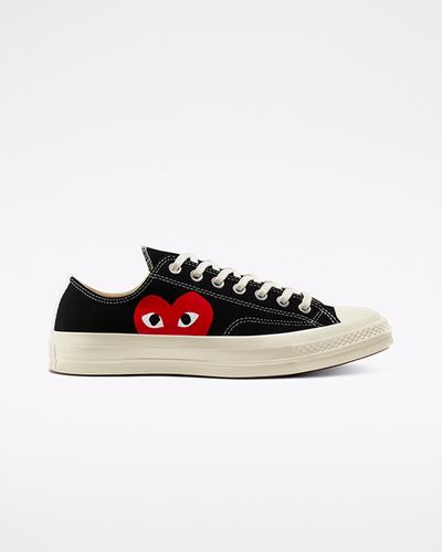 Converse x Comme des Garçons PLAY Chuck 70 Superge Ženske Črne Bele Rdeče | Slovenija-73145