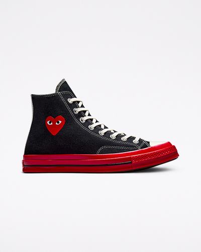 Converse x Comme des Garçons PLAY Chuck 70 Superge Moški Črne Rdeče | Slovenija-73504