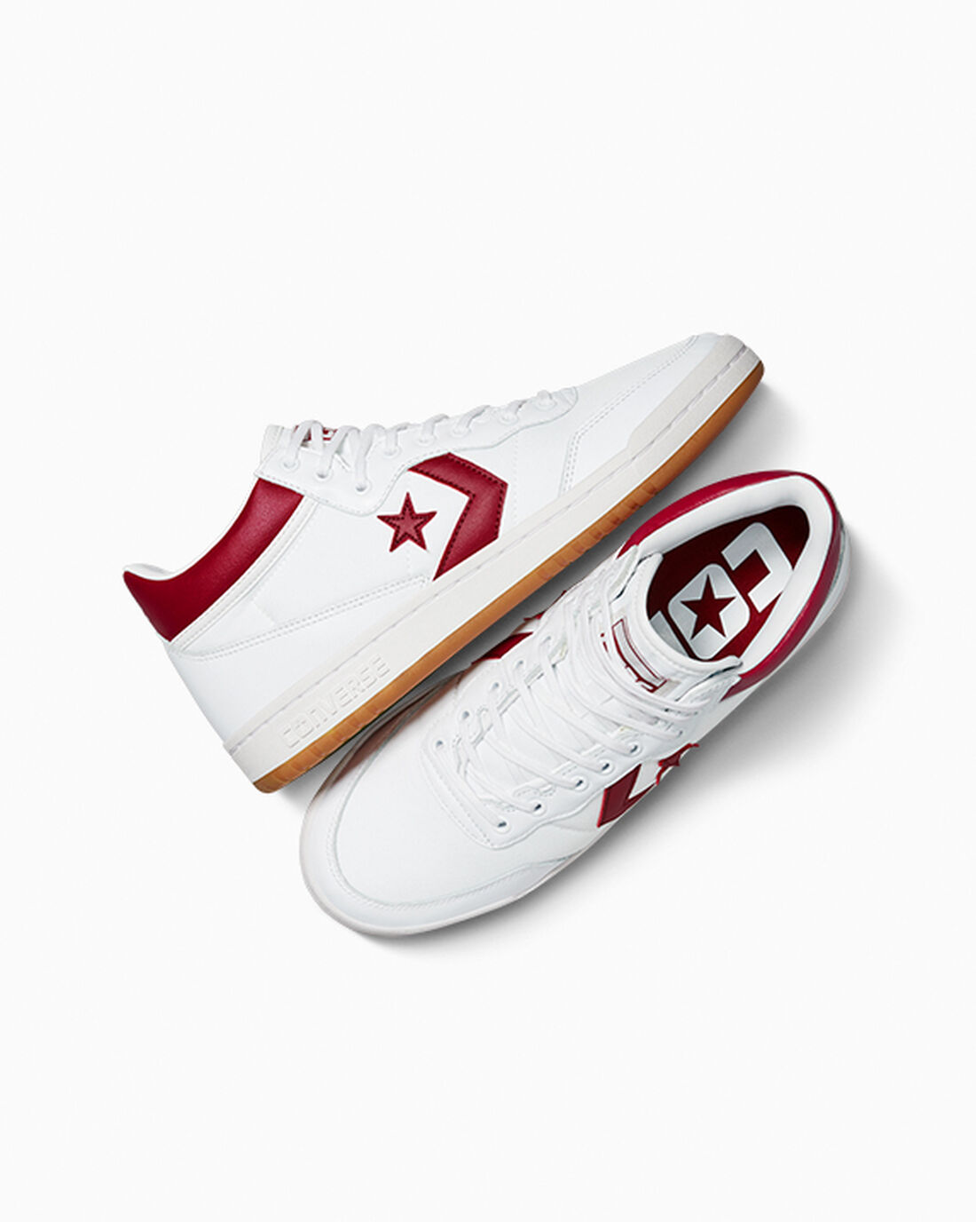 Converse CONS Fastbreak Pro Leather Čevlji Skate Ženske Bele Rdeče Bele | Slovenija-72194