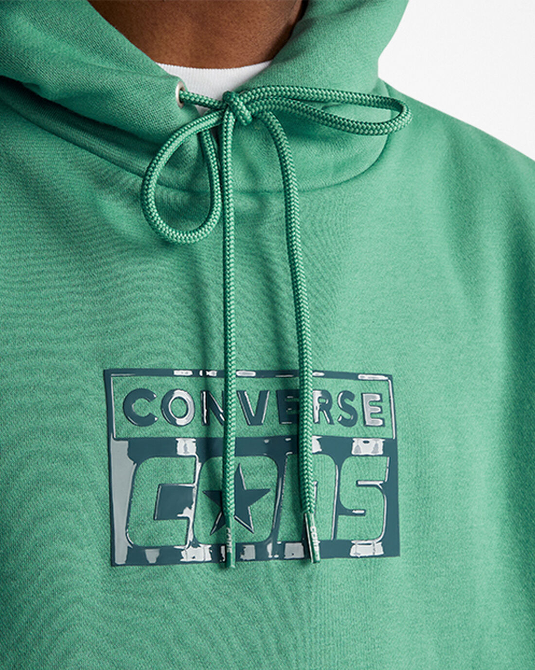 Converse CONS Fleece Pullover Puloverji s Kapuco Moški Zelene | Slovenija-54613