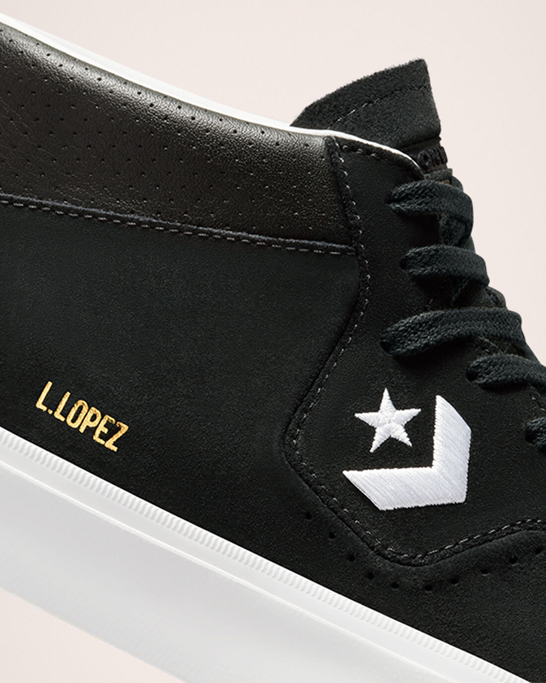 Converse CONS Louie Lopez Pro Mid Čevlji Skate Ženske Črne Bele | Slovenija-42758