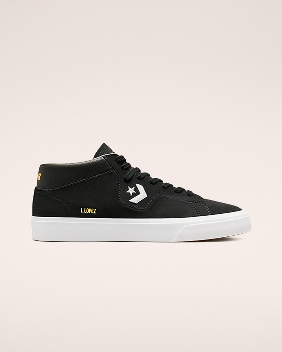 Converse CONS Louie Lopez Pro Mid Čevlji Skate Ženske Črne Bele | Slovenija-42758