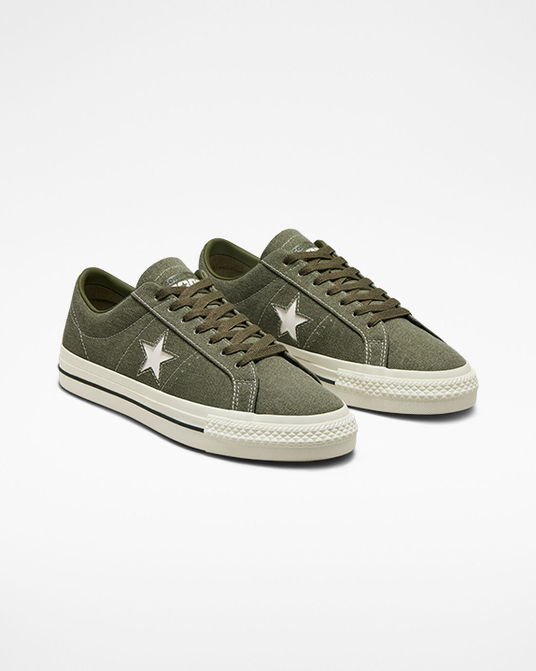 Converse CONS One Star Pro Heavyweight Canvas Čevlji Skate Moški Olivno Zelene Črne | Slovenija-37680