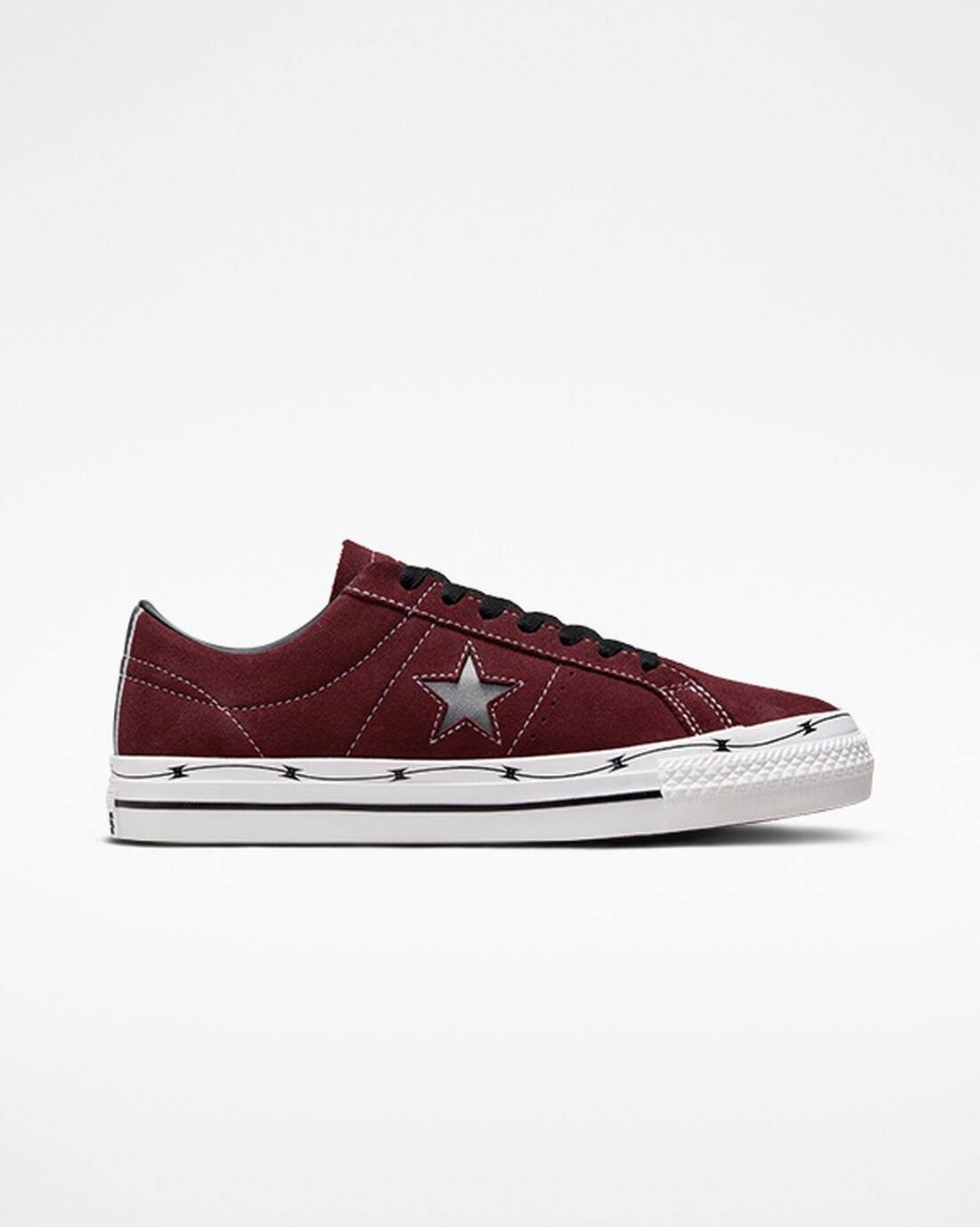 Converse CONS One Star Pro Razor Wire Čevlji Skate Moški Temno Bordo Črne Bele | Slovenija-50246