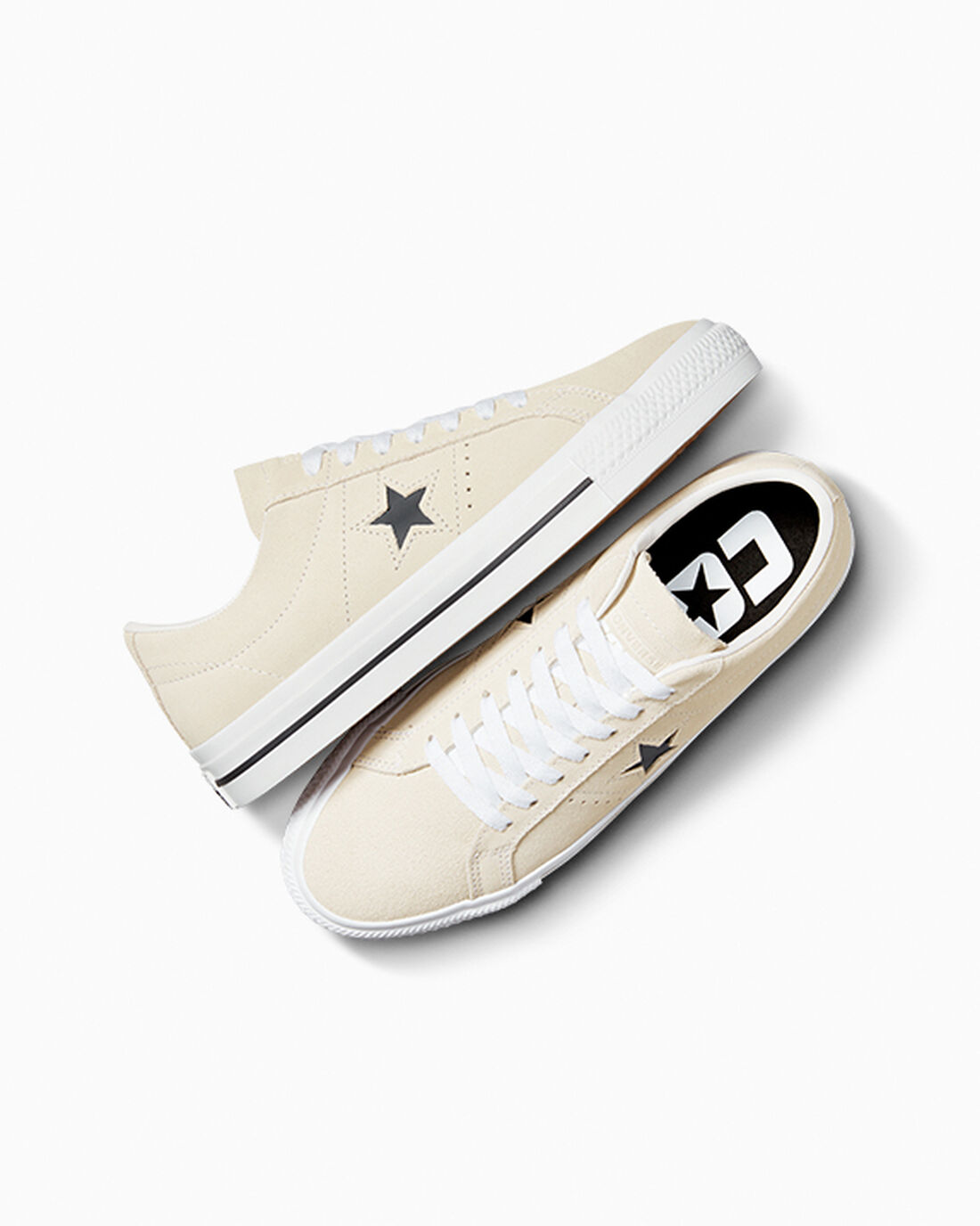 Converse CONS One Star Pro Suede Čevlji Skate Moški Bež Bele Črne | Slovenija-57281