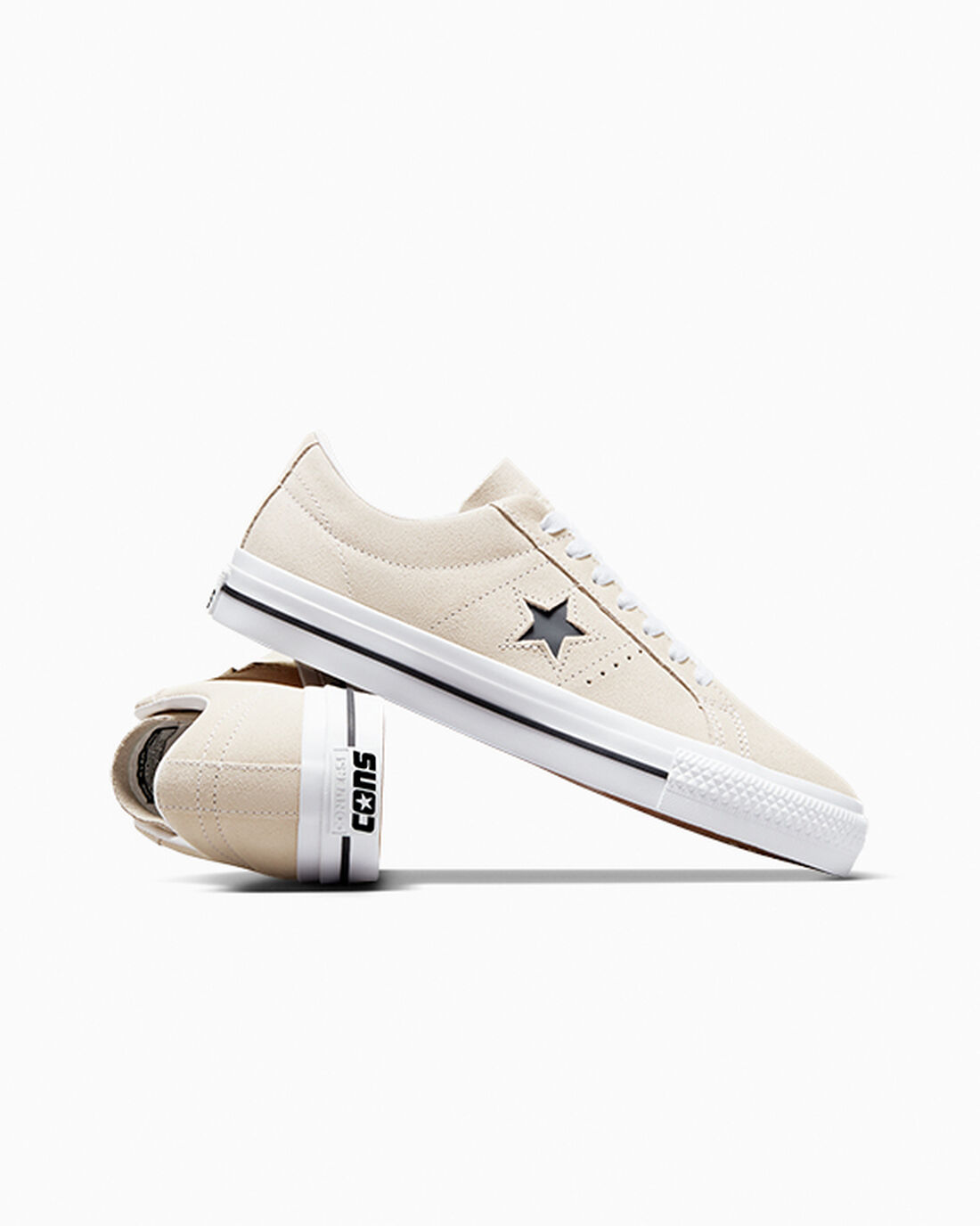 Converse CONS One Star Pro Suede Čevlji Skate Moški Bež Bele Črne | Slovenija-57281