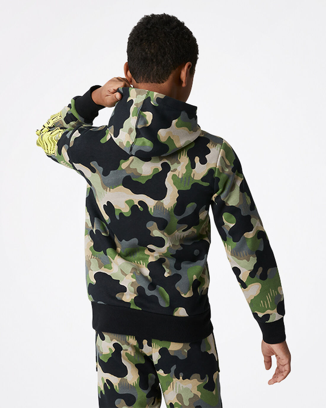 Converse Camo Pullover Puloverji s Kapuco Fantje Olivno Zelene | Slovenija-12380