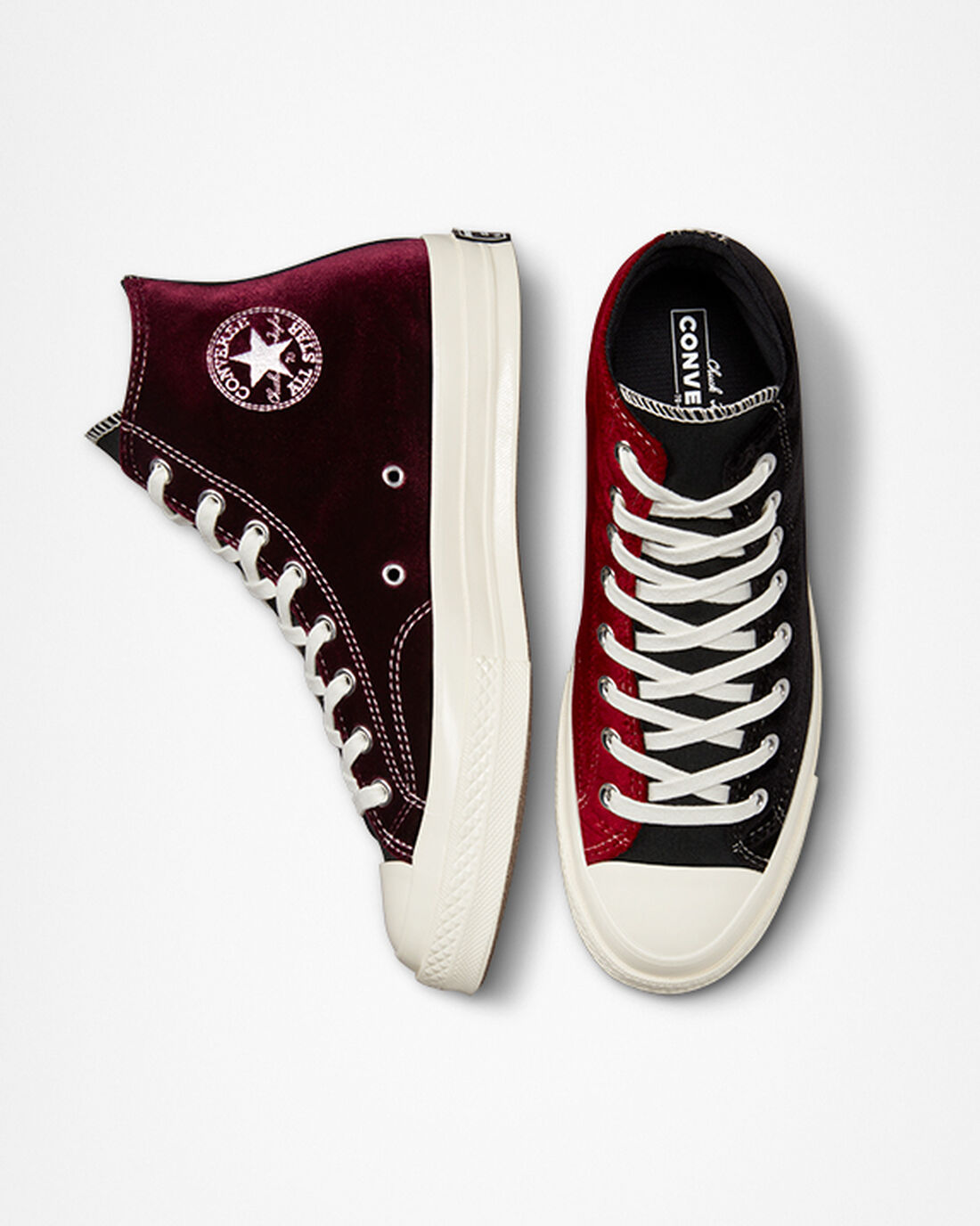 Converse Chuck 70 Beyond Retro Velvet Superge Ženske Črne Rdeče | Slovenija-35627