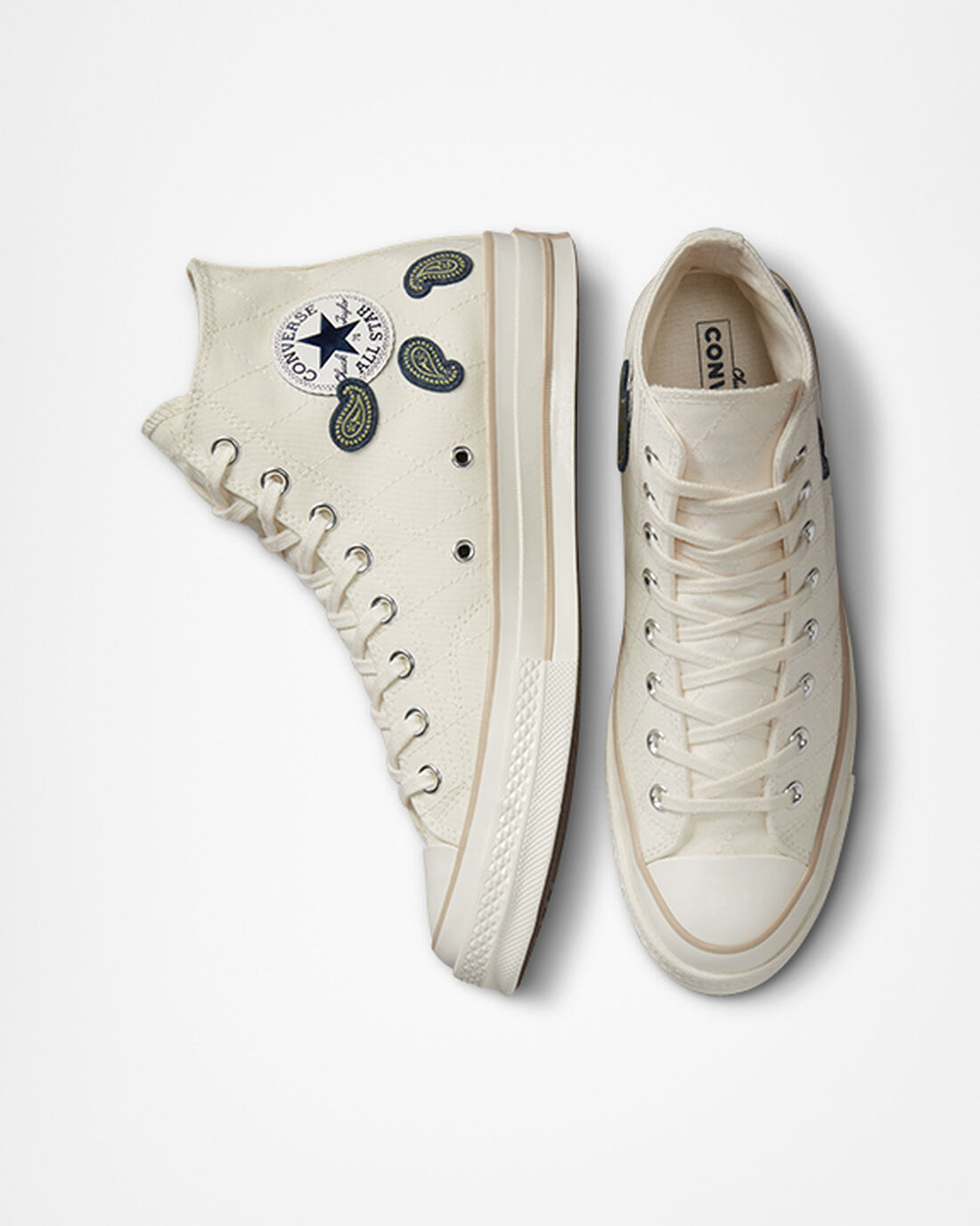 Converse Chuck 70 Crafted Patches Superge Ženske Bež Temno Modre Zelene | Slovenija-36107