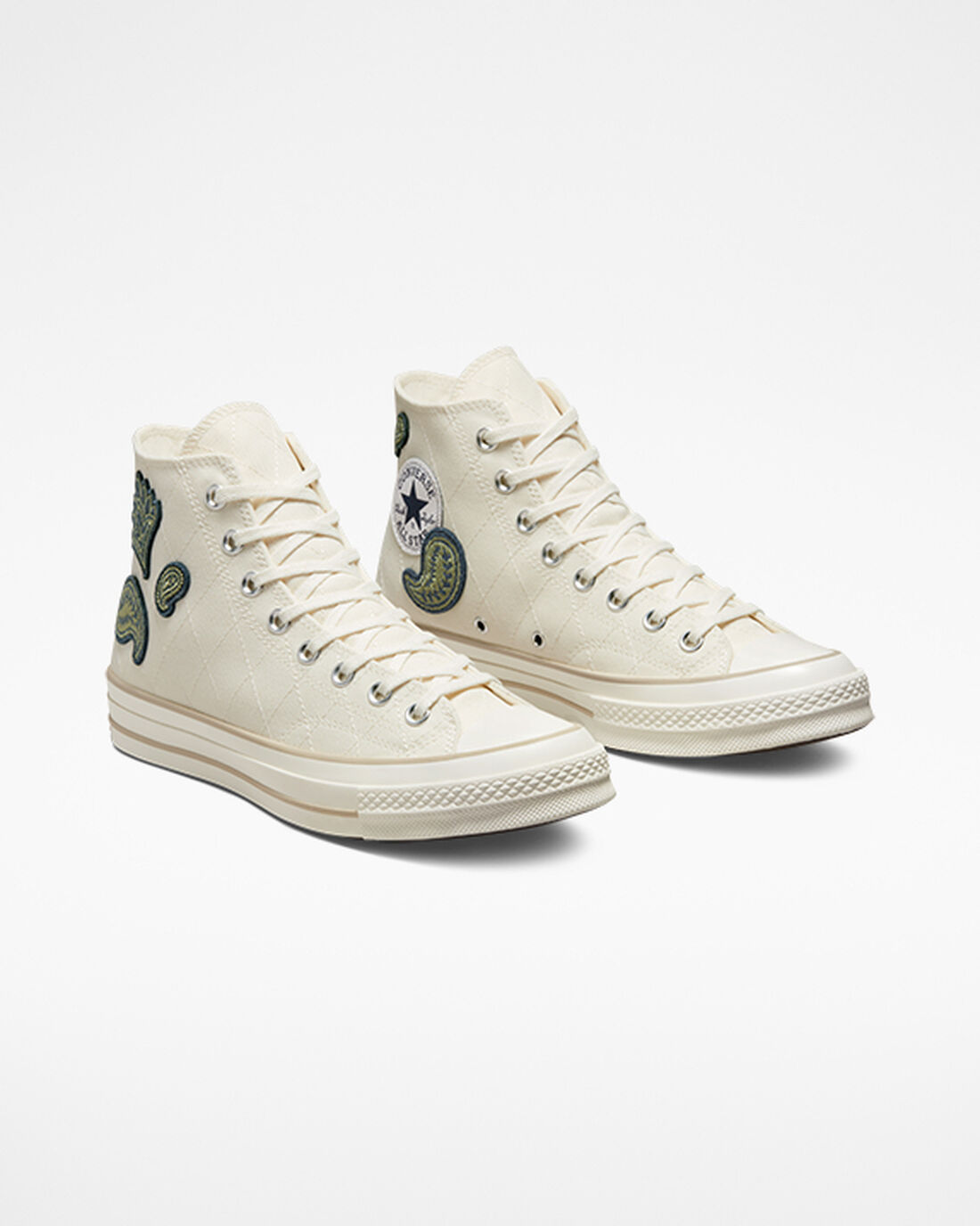 Converse Chuck 70 Crafted Patches Superge Ženske Bež Temno Modre Zelene | Slovenija-36107