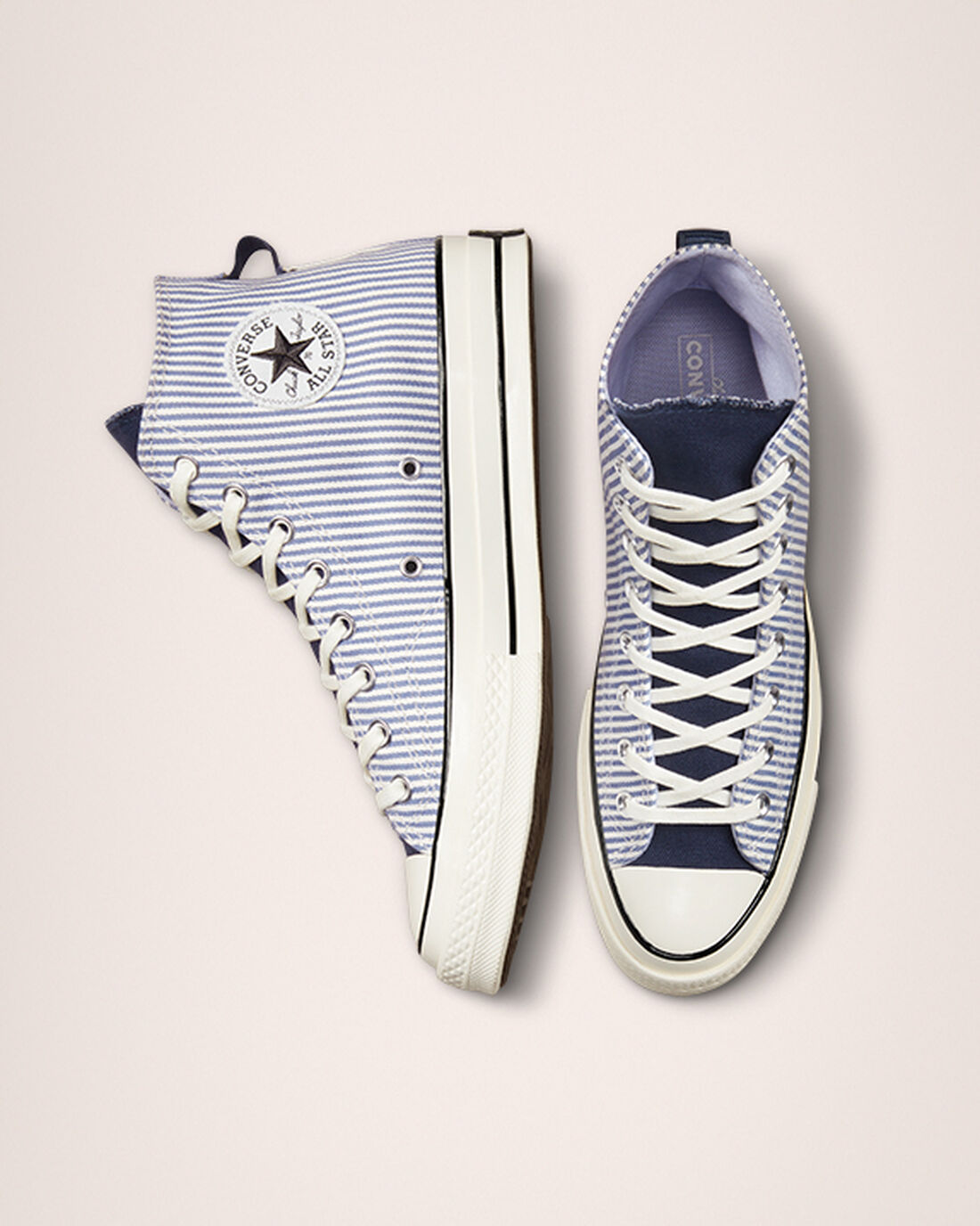 Converse Chuck 70 Crafted Stripe Superge Ženske Svetlo Modre Indigo Črne | Slovenija-85260