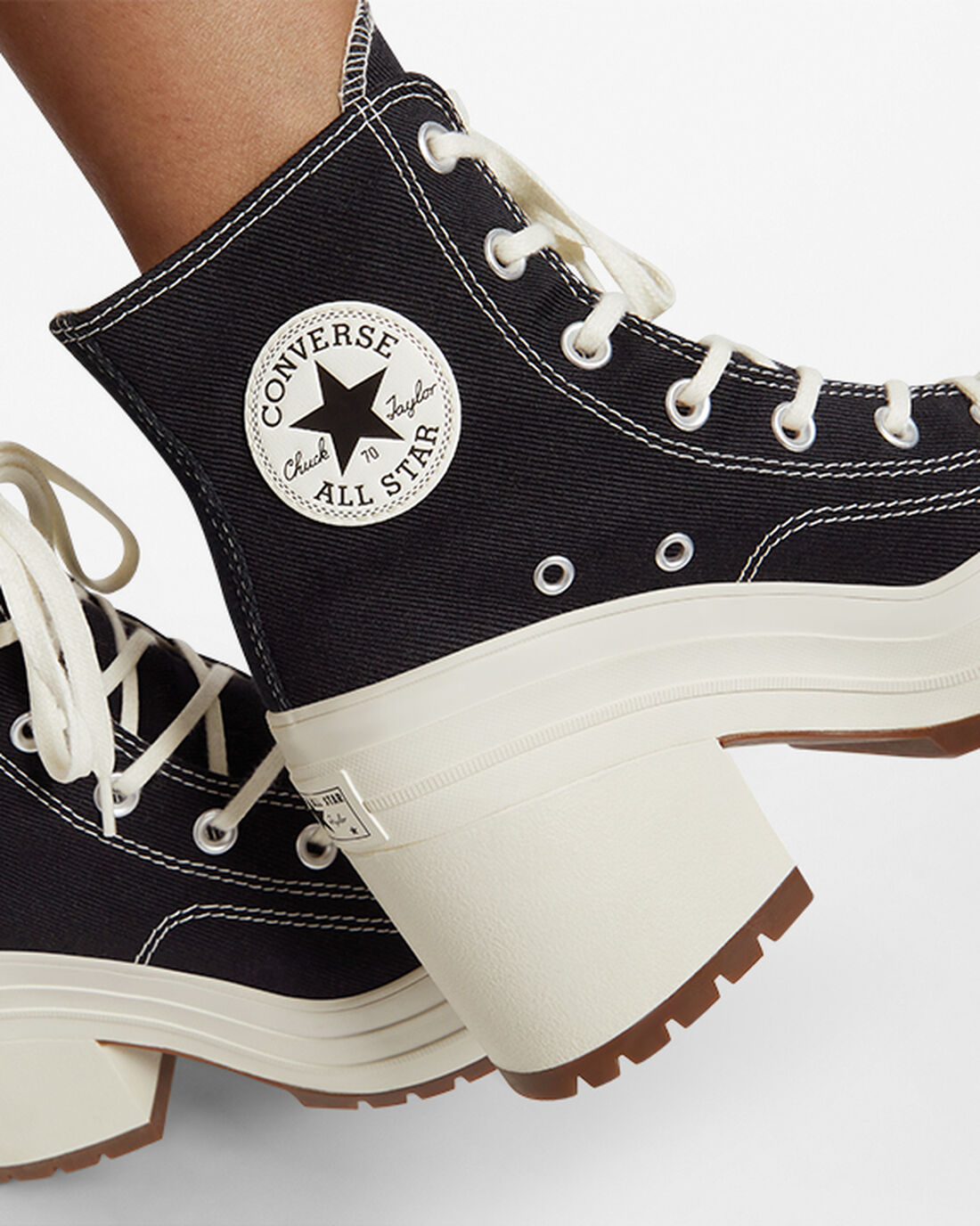 Converse Chuck 70 De Luxe Heel Superge Ženske Črne | Slovenija-68219