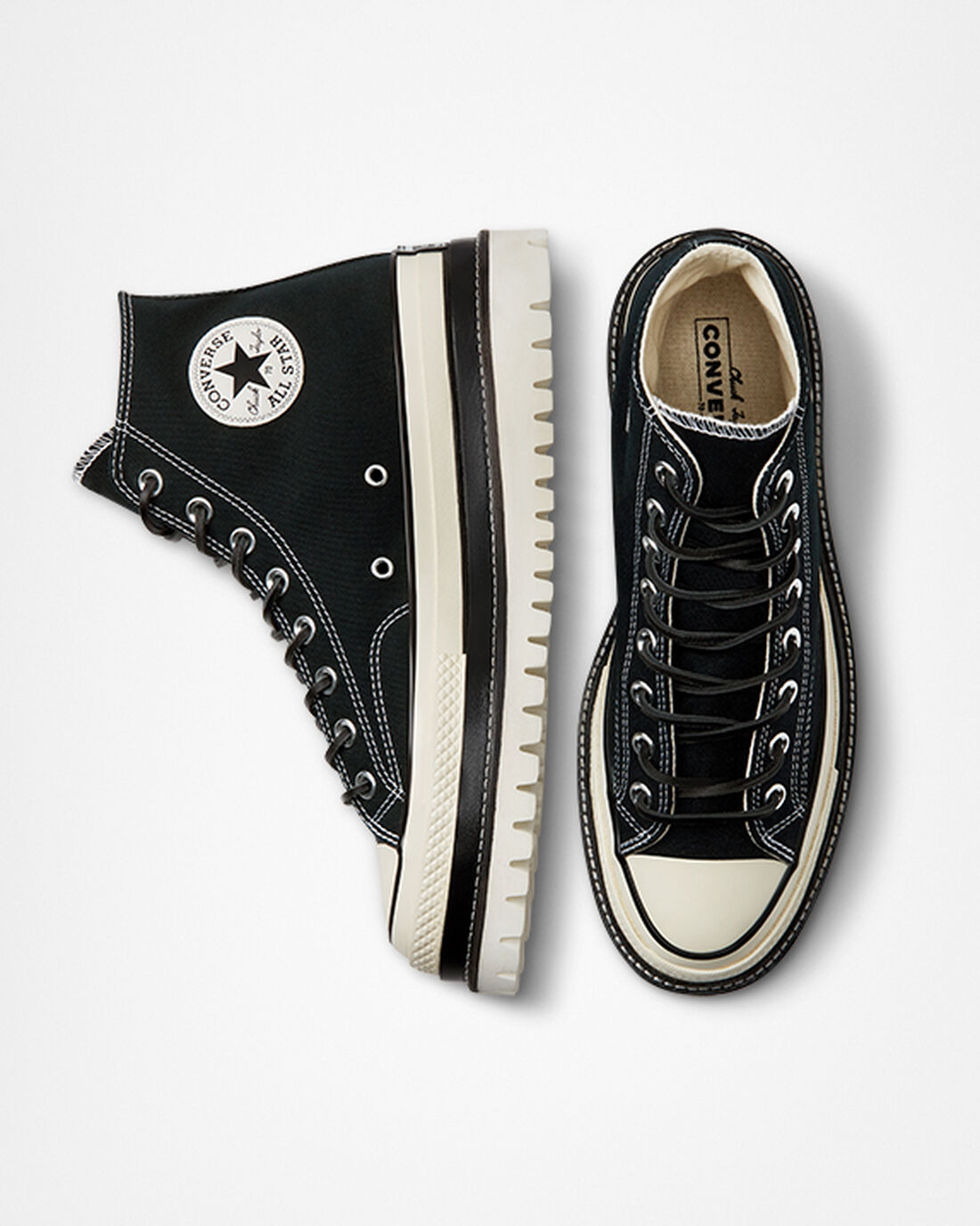 Converse Chuck 70 LTD Lugged Čevlji s Platformo Ženske Črne | Slovenija-10354