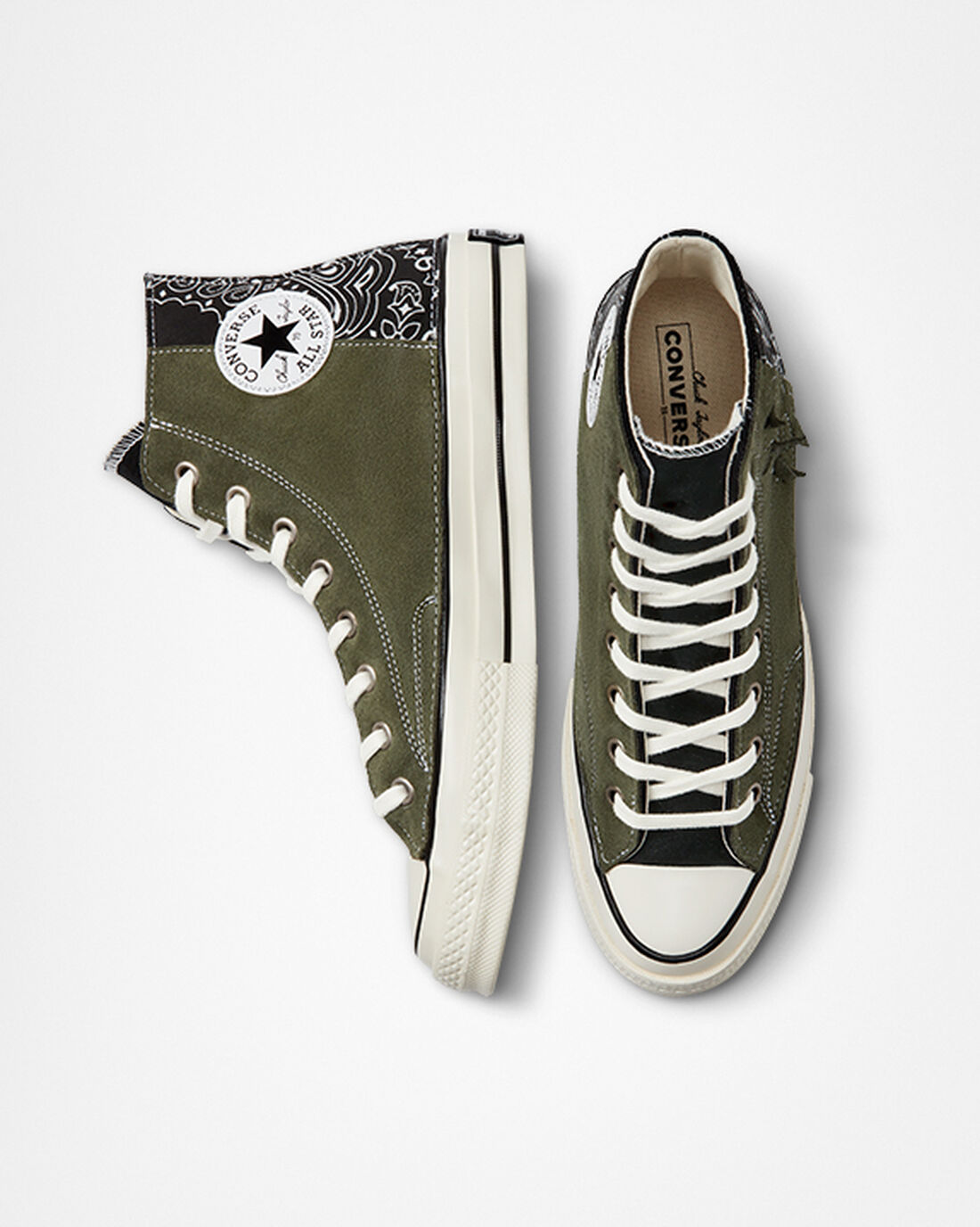 Converse Chuck 70 LTD Paisley Suede Superge Ženske Črne Zelene | Slovenija-02134