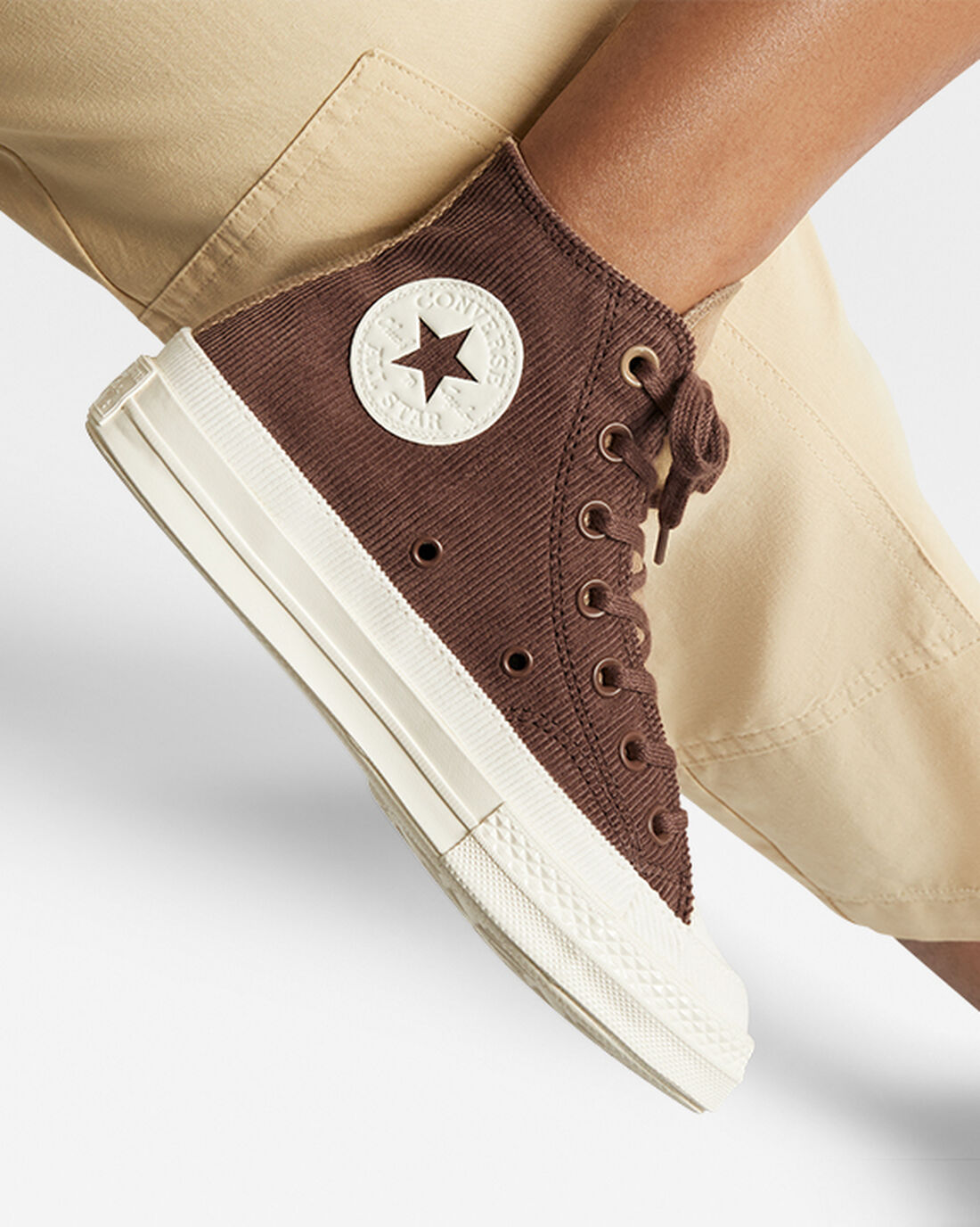 Converse Chuck 70 Stretch Corduroy Superge Ženske Rjave Kaki | Slovenija-73589