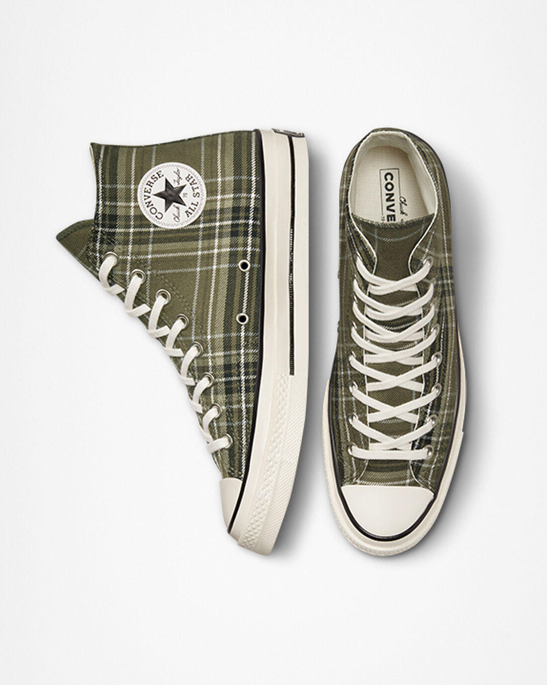 Converse Chuck 70 Tartan Superge Moški Olivno Zelene Črne | Slovenija-68974