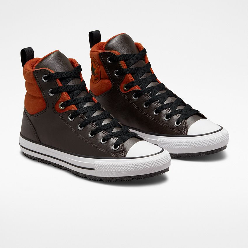 Converse Chuck Taylor All Star Berkshire Boot Water Resistant Zimski Čevlji Ženske Rjave Oranžne Črne | Slovenija-26083