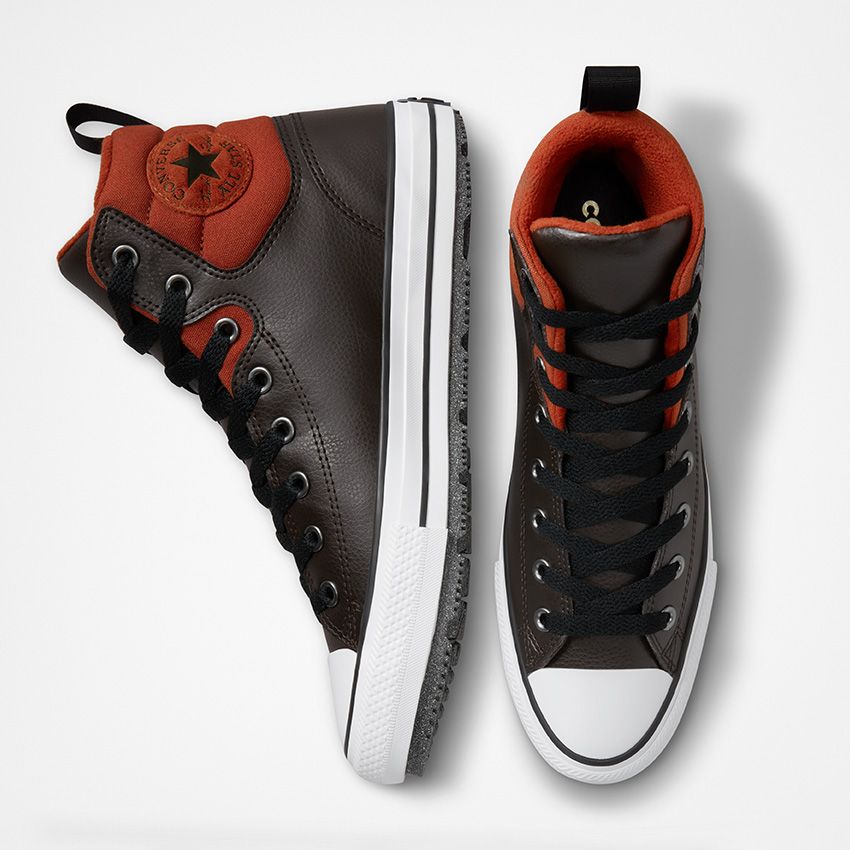 Converse Chuck Taylor All Star Berkshire Boot Water Resistant Zimski Čevlji Ženske Rjave Oranžne Črne | Slovenija-26083