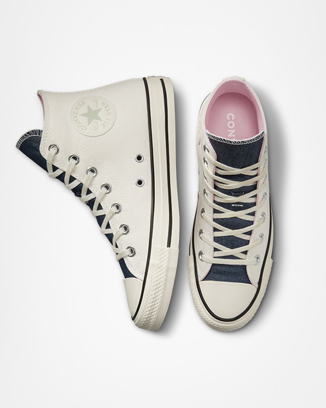 Converse Chuck Taylor All Star Denim Superge Ženske Bež Temno Modre Olivno Zelene | Slovenija-19037