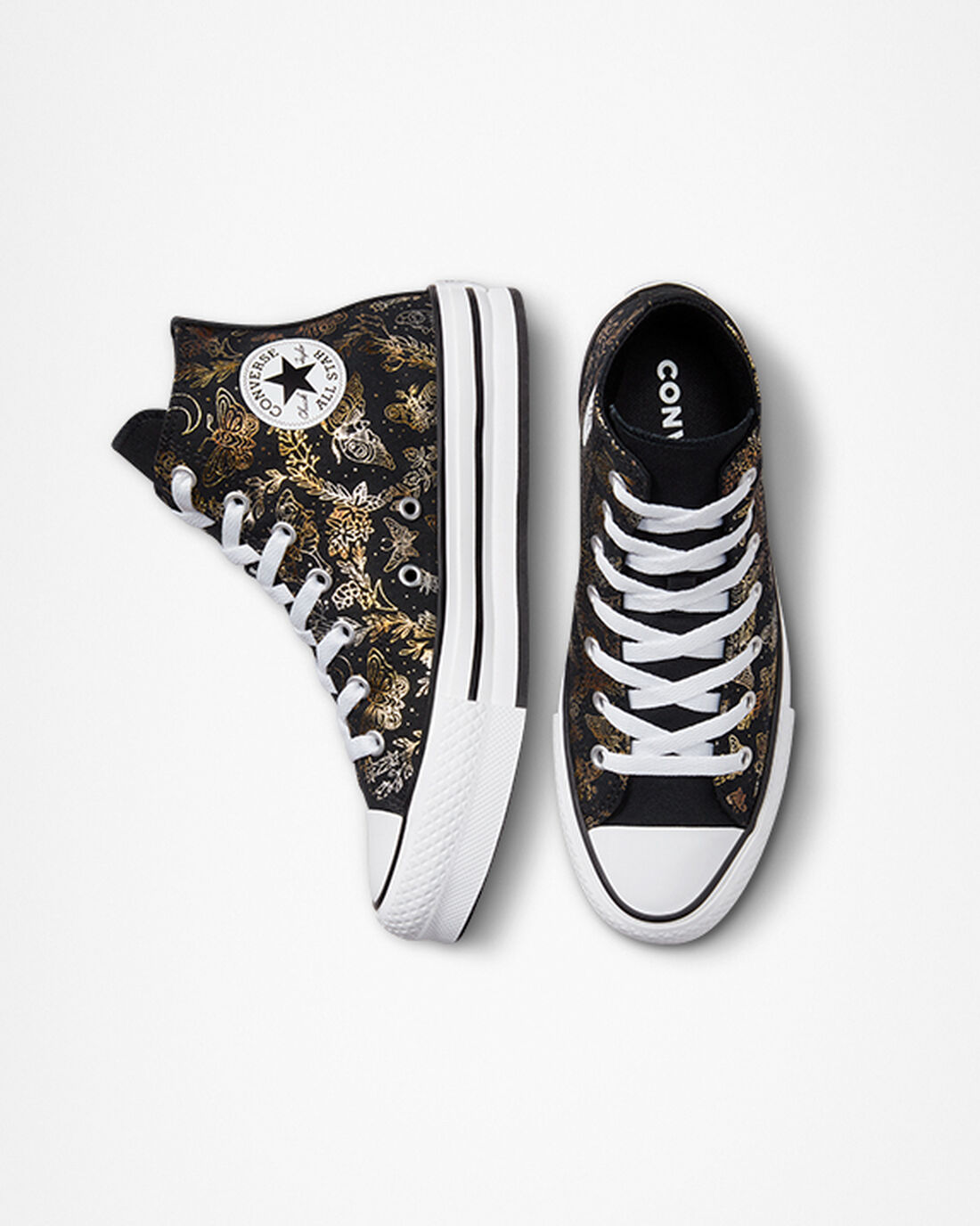 Converse Chuck Taylor All Star EVA Lift Superge Dekleta Črne Zlate Bele | Slovenija-08451