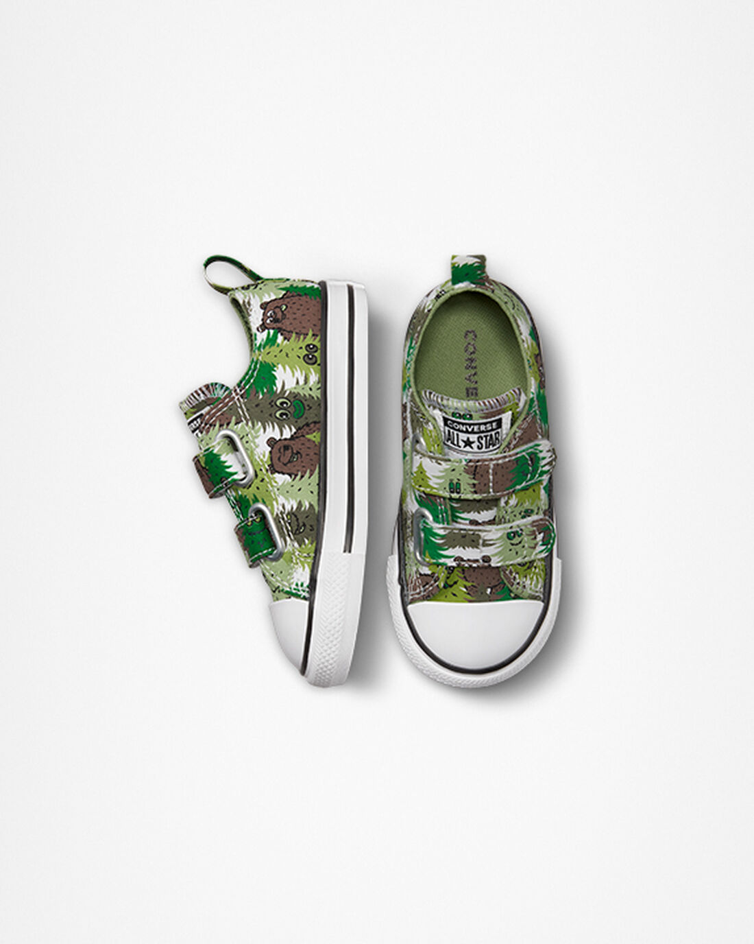 Converse Chuck Taylor All Star Easy-On Forest Camo Superge Dekleta Bele Zelene | Slovenija-24165