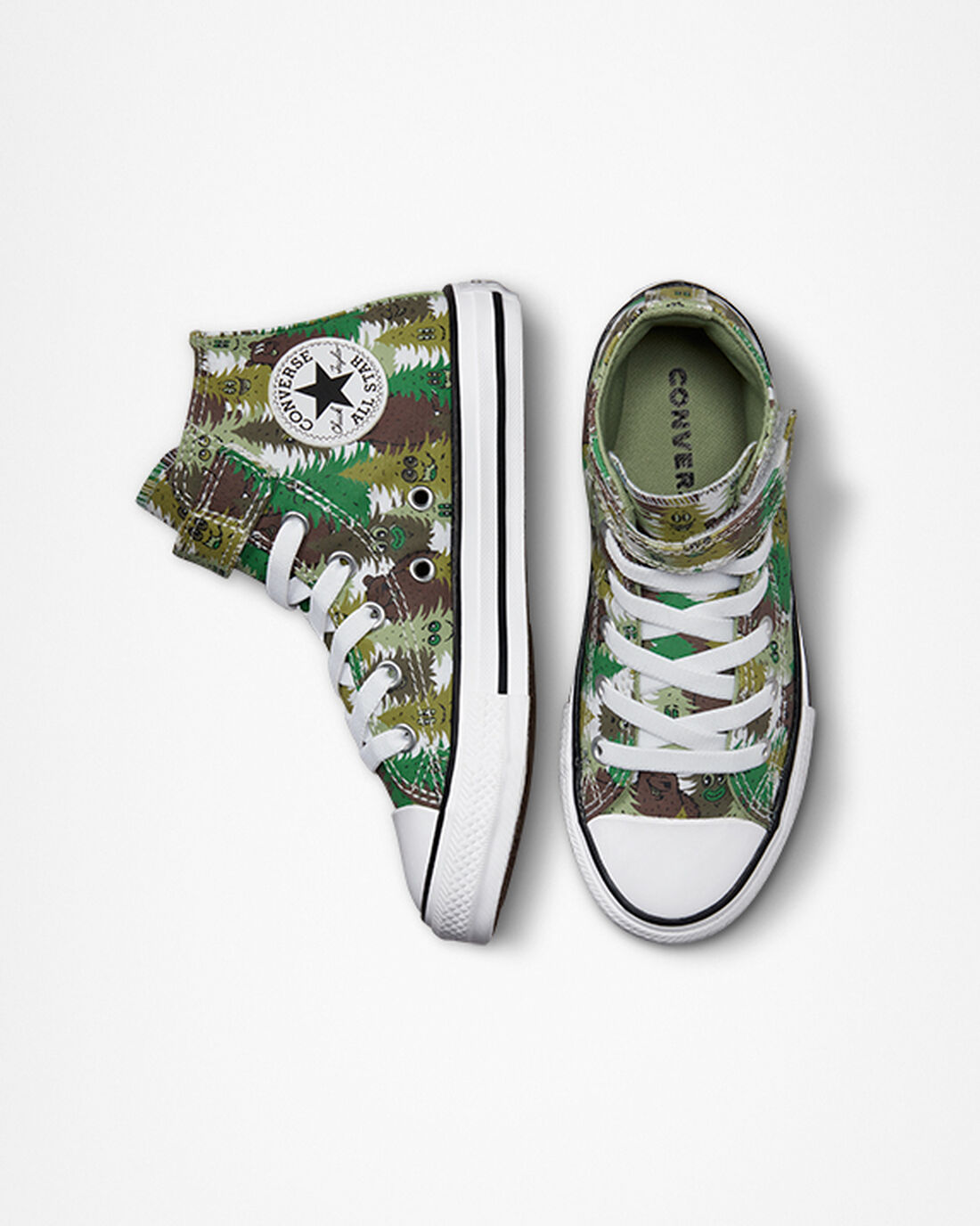 Converse Chuck Taylor All Star Easy-On Forest Camo Superge Fantje Bele Zelene | Slovenija-29178