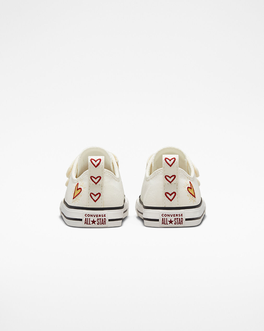 Converse Chuck Taylor All Star Easy-On Hearts Superge Dekleta Bele Temno Rdeče | Slovenija-45612